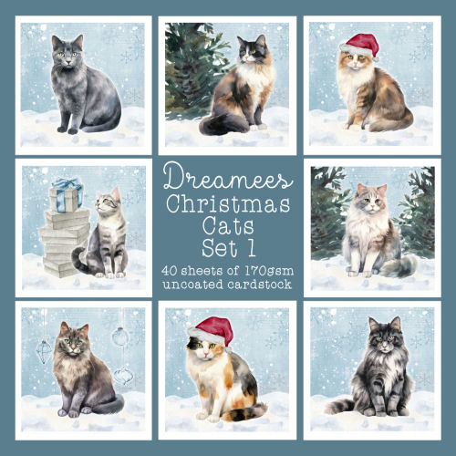 Christmas Cats (Set 1) Image Pad